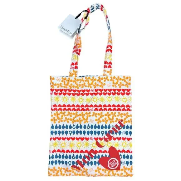 NEW MaxMara Mon Couer (My Heart) Limited Edition Tote, Multicolor - Picture 1 of 6